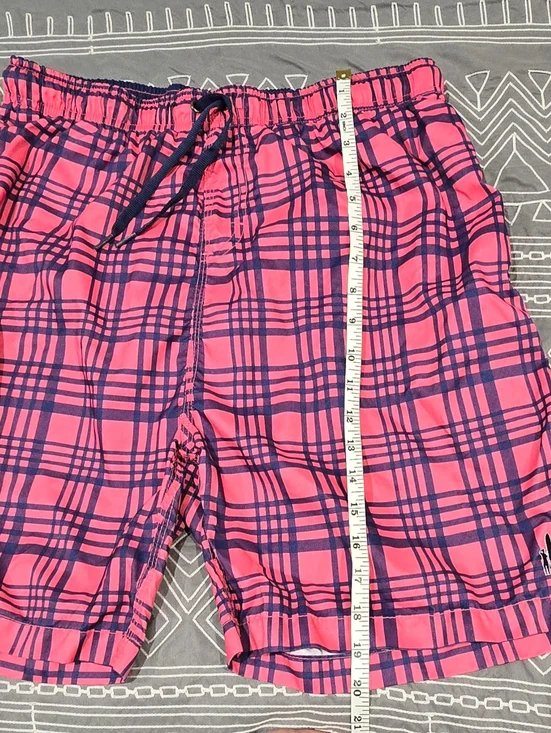 Johnnie-O Plaid Style Swim Trunks Size XL - Picture 6 of 9